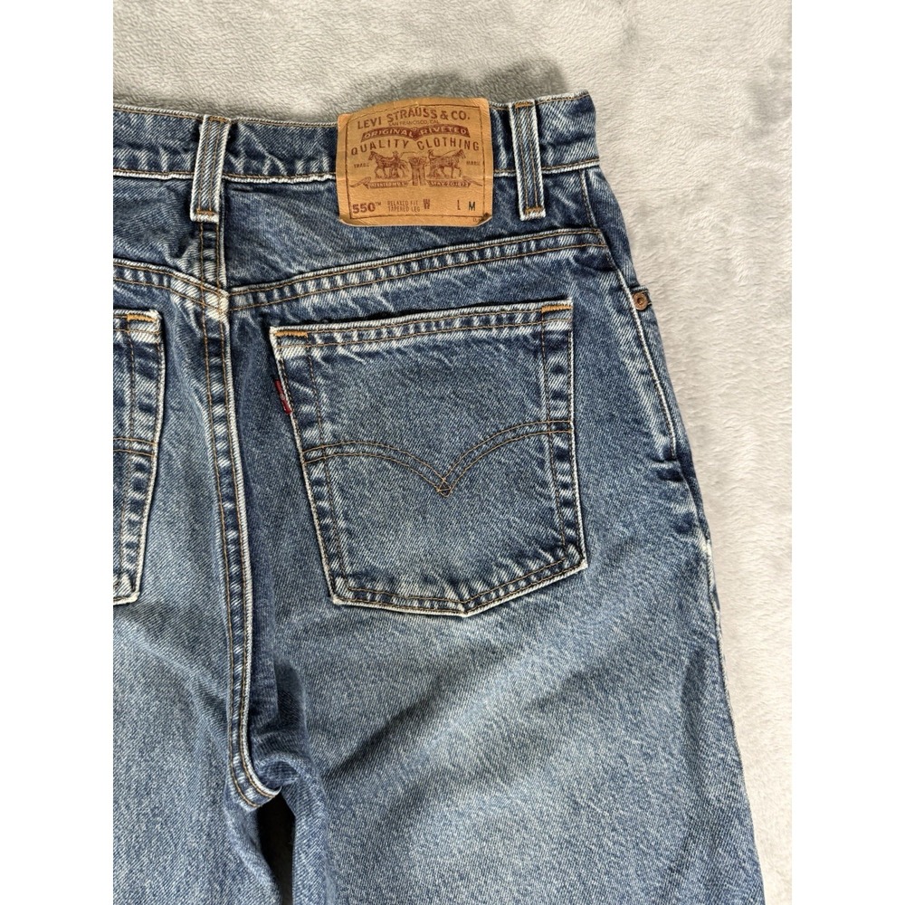 Levis 550 Jeans Womens 12p Relaxed Fit Tapered Leg Vintage 90's Made In USA - Picture 13 of 14